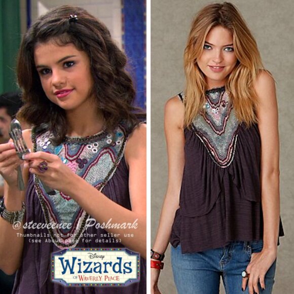 Free People Quilted Memories Tank Top in Charcoal ASO Alex Russo / Hanna Marin - Picture 2 of 15